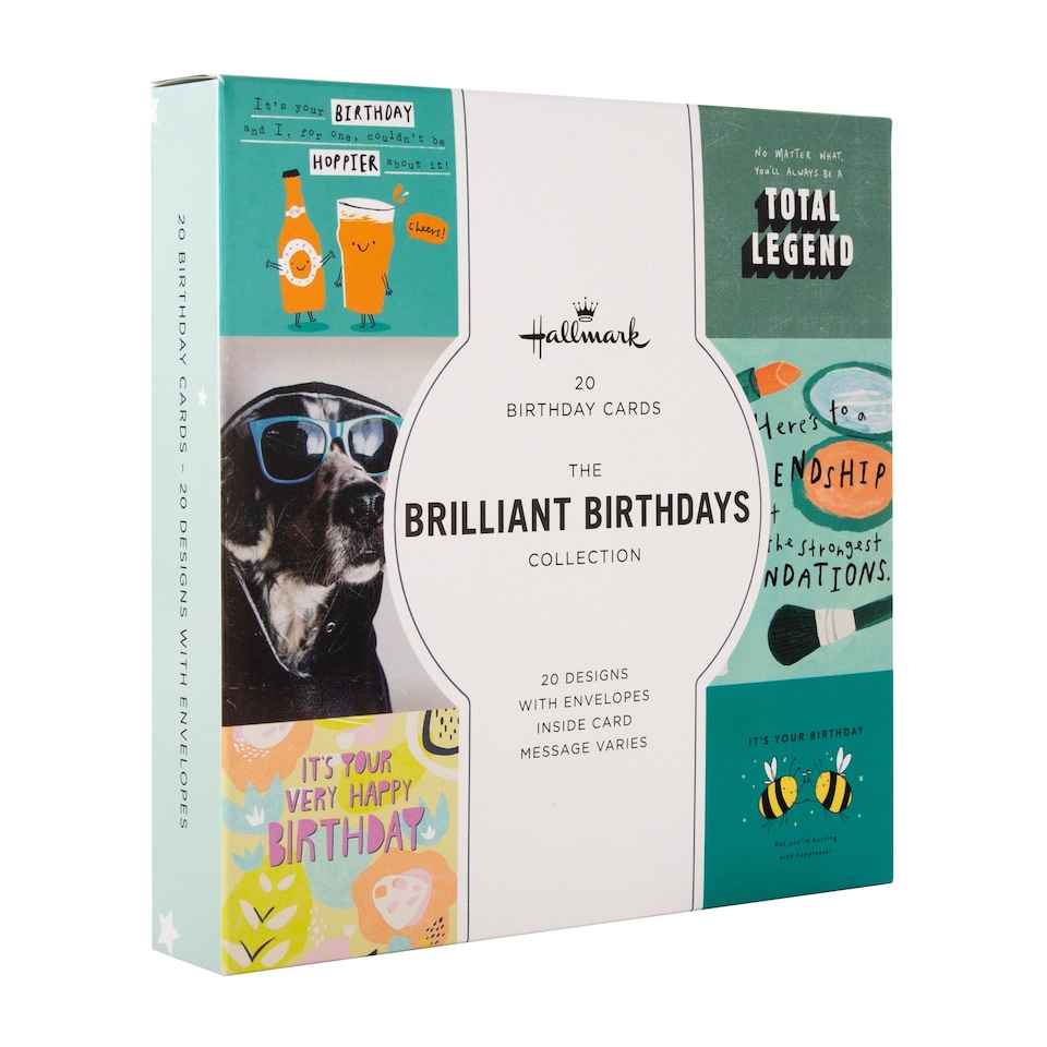 image 1 of Hallmark Pack Of 20 Birthday Cards - 20 Contemporary Designs