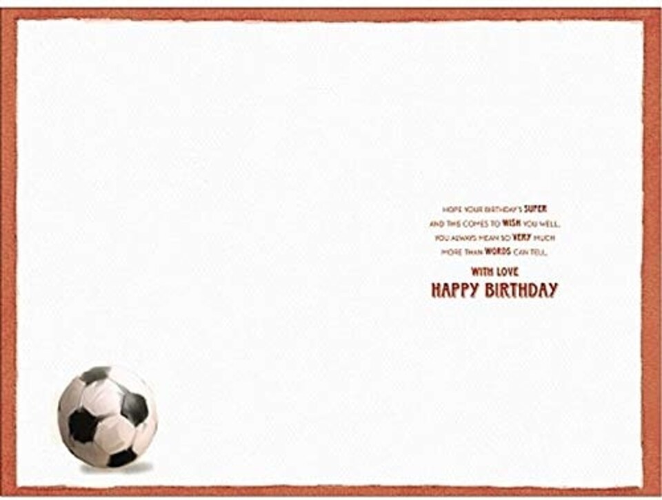 image 1 of Wishing Well Top Son Trophy Birthday Card