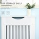 image 4 of HOMCOM Modern Radiator Cover Heater Cabinet Slatted Worktop Painted