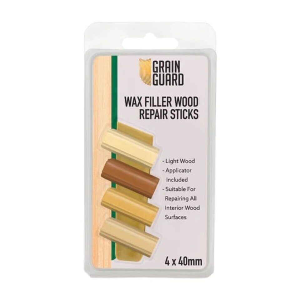 Grain Guard Wax Filler Wood Repair Sticks - Light Wood
