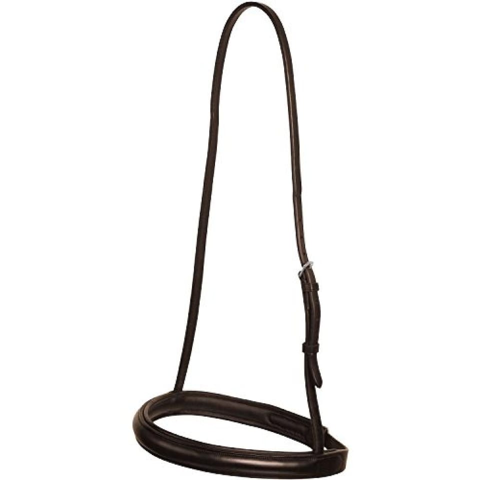 Collegiate Leather Cavesson Noseband IV | Brown | Brown | Full | 1
