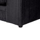 image 5 of Rivoli L Shape Corner Sofa in Jumbo Cord - Left Hand Facing Chaise Black