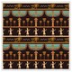image 1 of Orange & black hieroglyphs (Picture Frame) White | M