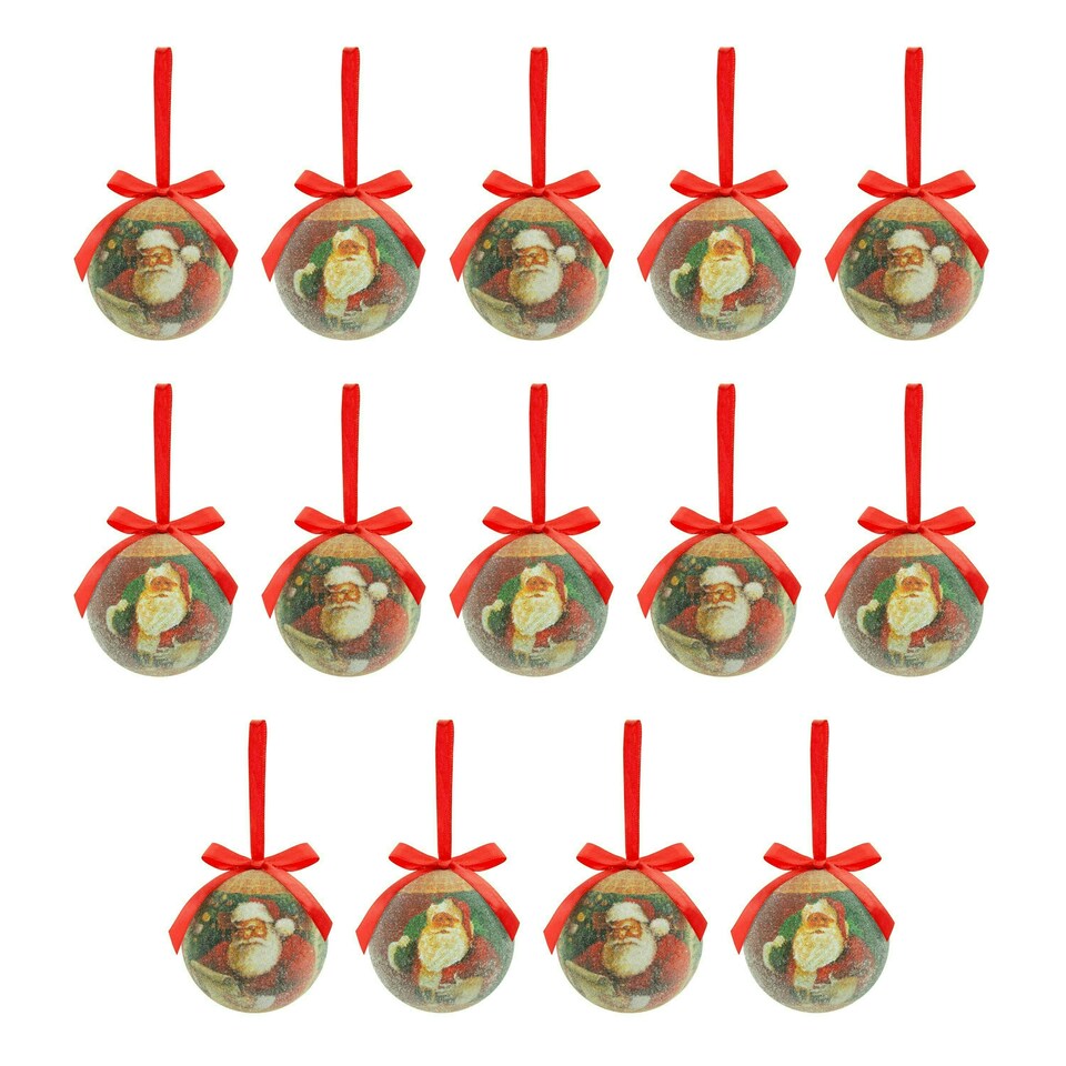 image 1 of The Christmas Workshop Set of 14 Christmas Baubles