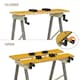 image 4 of DURHAND 4-in-1 Work Bench Adjustable Saw Horse Clamp Table Foldable Grey