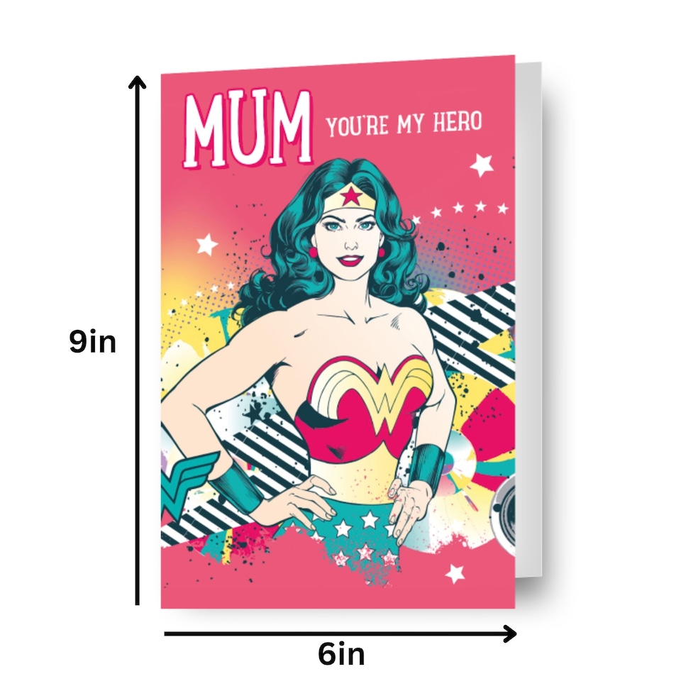 image 1 of Wonder Woman 'You're My Hero' Mother's Day Card