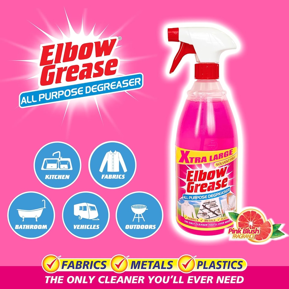 image 1 of Elbow Grease Pink All Purpose Degreaser Spray 1l