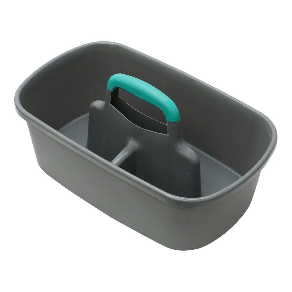 image 1 of JVL Car and Bike Care Cleaning Storage Caddy with Handle, Grey