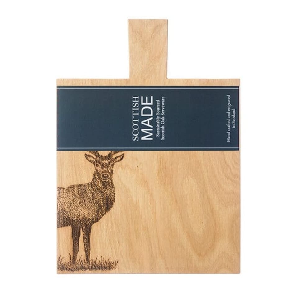 image 1 of The Just Slate Company Monarch Stag Medium Oak Serving Paddle