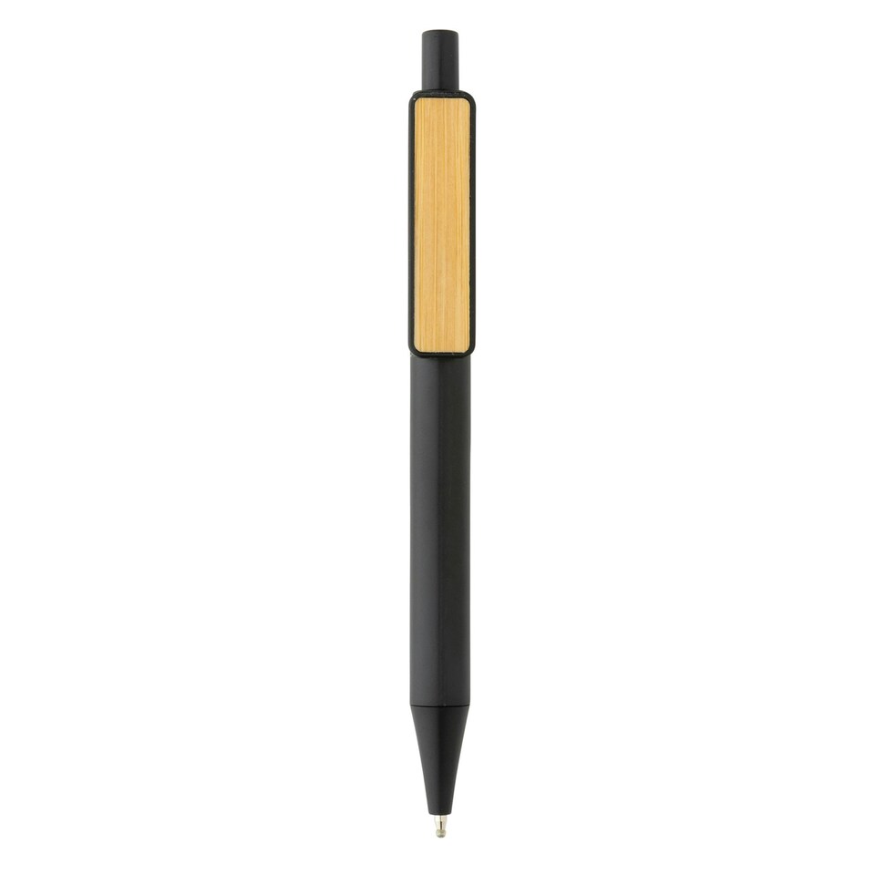 image 1 of XD Collection Bamboo Rollerball Pen - Black - 14cm x 1.1cm