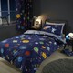 image 1 of Catherine Lansfield Lost in Space Blue Duvet Cover Set Blue | Single