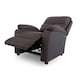 image 1 of Venus PU Leather Manual Recliner Chair with Plush Cushioning & Ergonomic Support - Brown