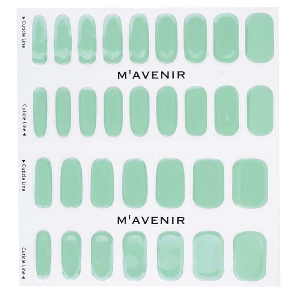 image 1 of Nail Sticker (blue) - # Jade Syrup Nail - 32pcs Blue