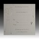 image 3 of Pack of 10 Christening Bow Luxury Card Invitations with Envelopes - White & Silver