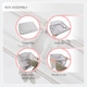 image 6 of Periea ‘Beau’ Folding Collapsible Stackable Fabric Home Storage Boxes with Steel Frames (Herringbone, Medium)