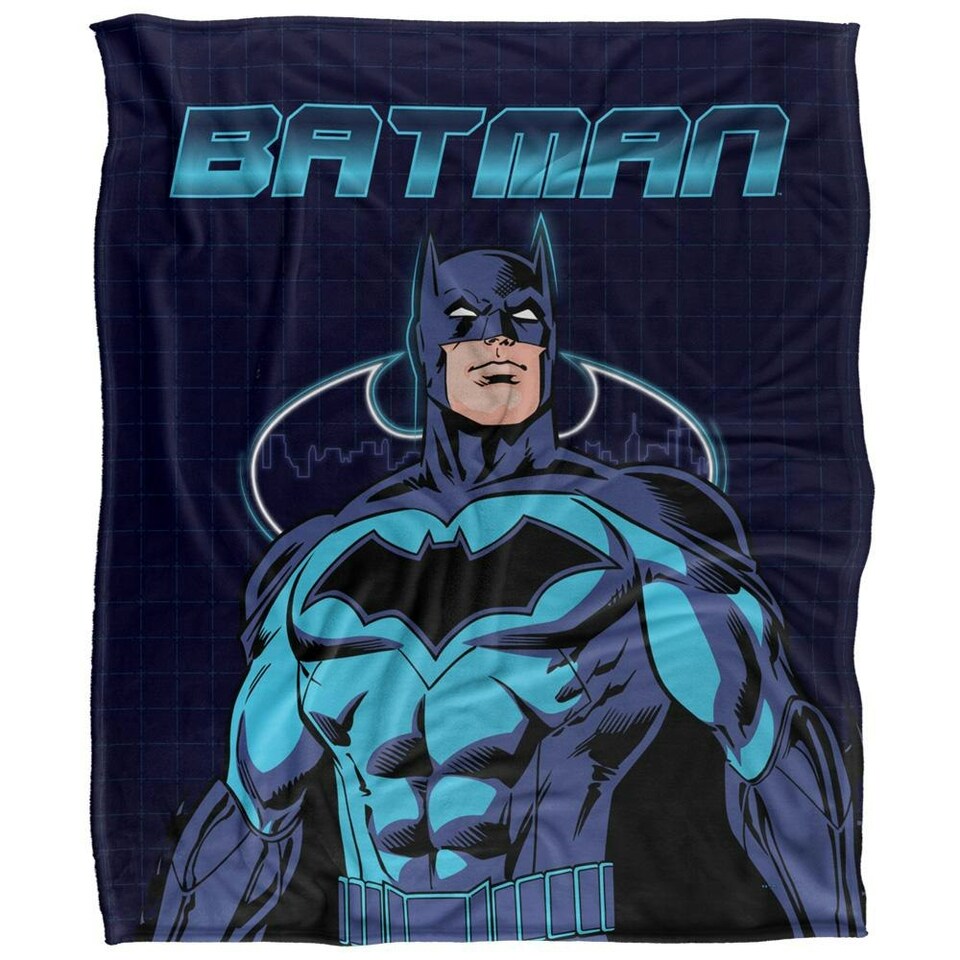 image 1 of Batman Cityscape Blanket - Multicoloured - One Size