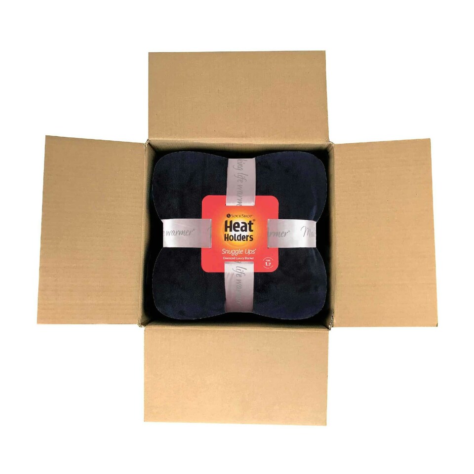 image 1 of Extra Soft Warm Large Luxury Thermal Fleece Throw Blanket - 180 x 200 cm Black