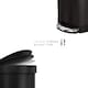 image 4 of Simplehuman 45L Semi Round Kitchen Pedal Bin, Matte Black Steel