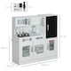 image 7 of AIYAPLAY Play Kitchen, Pretend Toy Kitchen with Toy Phone, Chalkboard, White