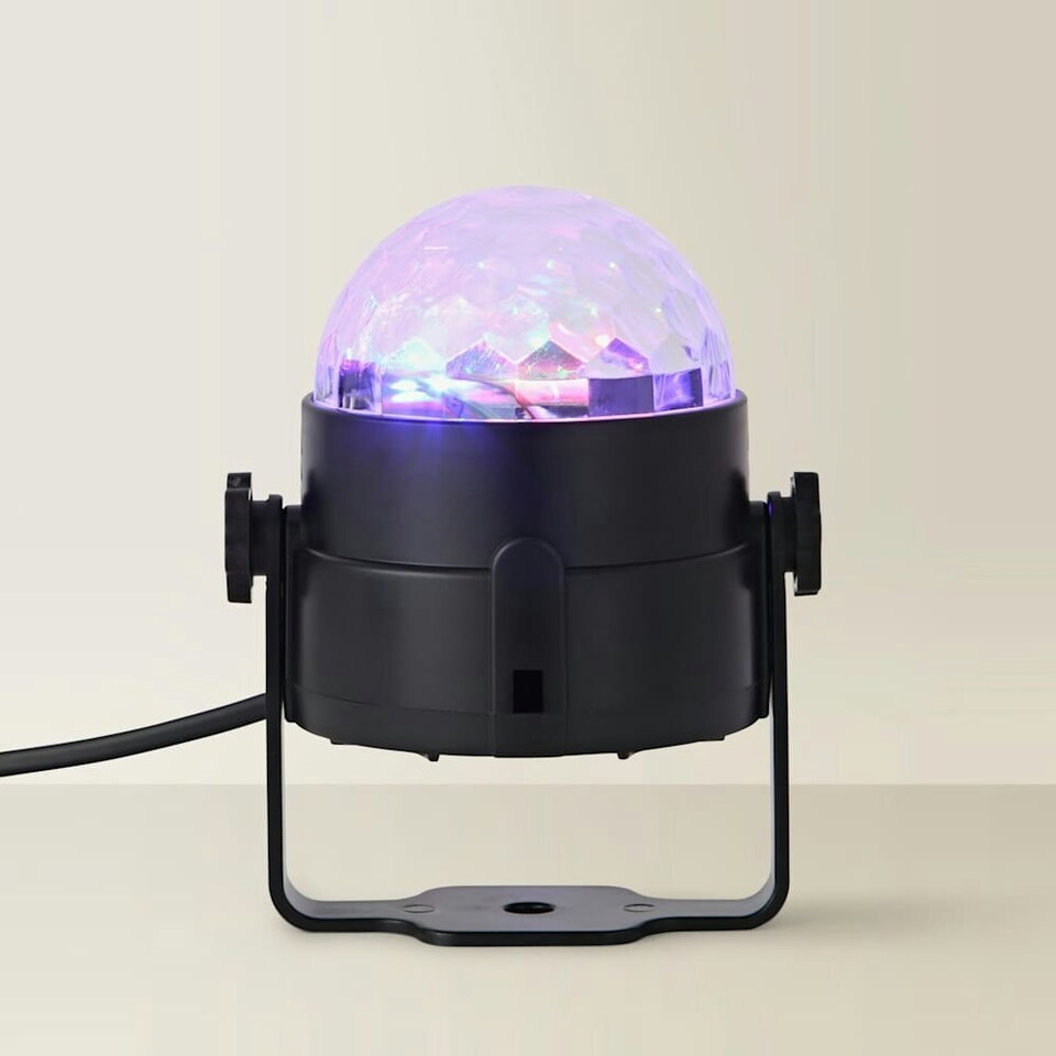 image 1 of ValueLights Georgie Colour Changing Remote Control Disco Ball Lamp