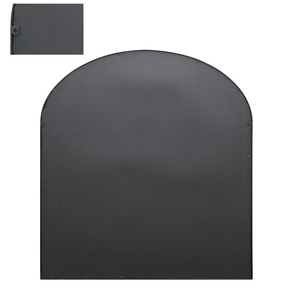 image 1 of The Arcus - Black Framed Arched Window Leaner/Wall Mirror 75" X 47" (190x120CM) Suitable for Inside and Outside! Black
