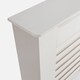 image 8 of OHS MDF Horizontal Slat Grilled Radiator Cover, Medium - White | White