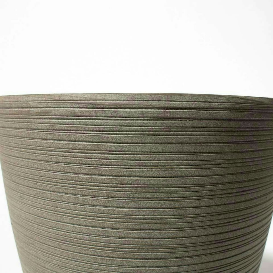 image 1 of Primrose Garden Cone Patterned Ginger Root Stone-Effect Resin Planter 43cm