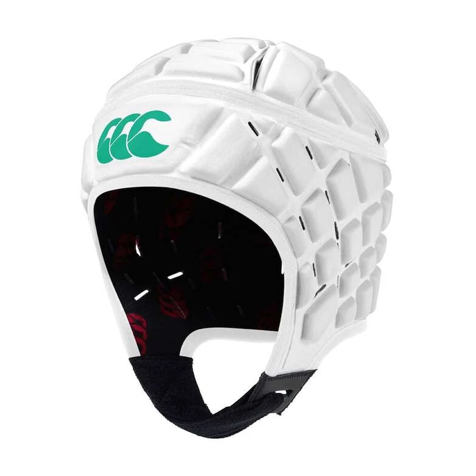 image 1 of Canterbury Unisex Adult Uglies Raze Rugby Headguard | White | Bright White/Deep Mint | XL | 1