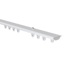 280cm White Hidden Ceiling Fix Aluminium Curtain Hanging Track White | White