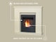 image 4 of Adam Lomond Fireplace in Stone Effect with Colorado Bio Ethanol Fire in Black, 39 Inch