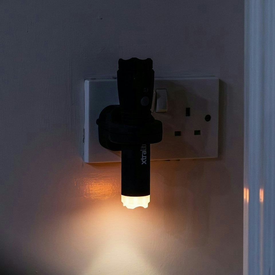 image 1 of Xtralite NiteSafe 3-in-1 Rechargeable LED Torch, Night Light, and Automatic Power Failure Light – Induction Charged and Weatherproof