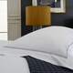 image 3 of Hampstead 100% Cotton Duvet Cover Set – 200 Thread Count with Inserted Ribbon & Oxford Pillowcases Silver | White | Double