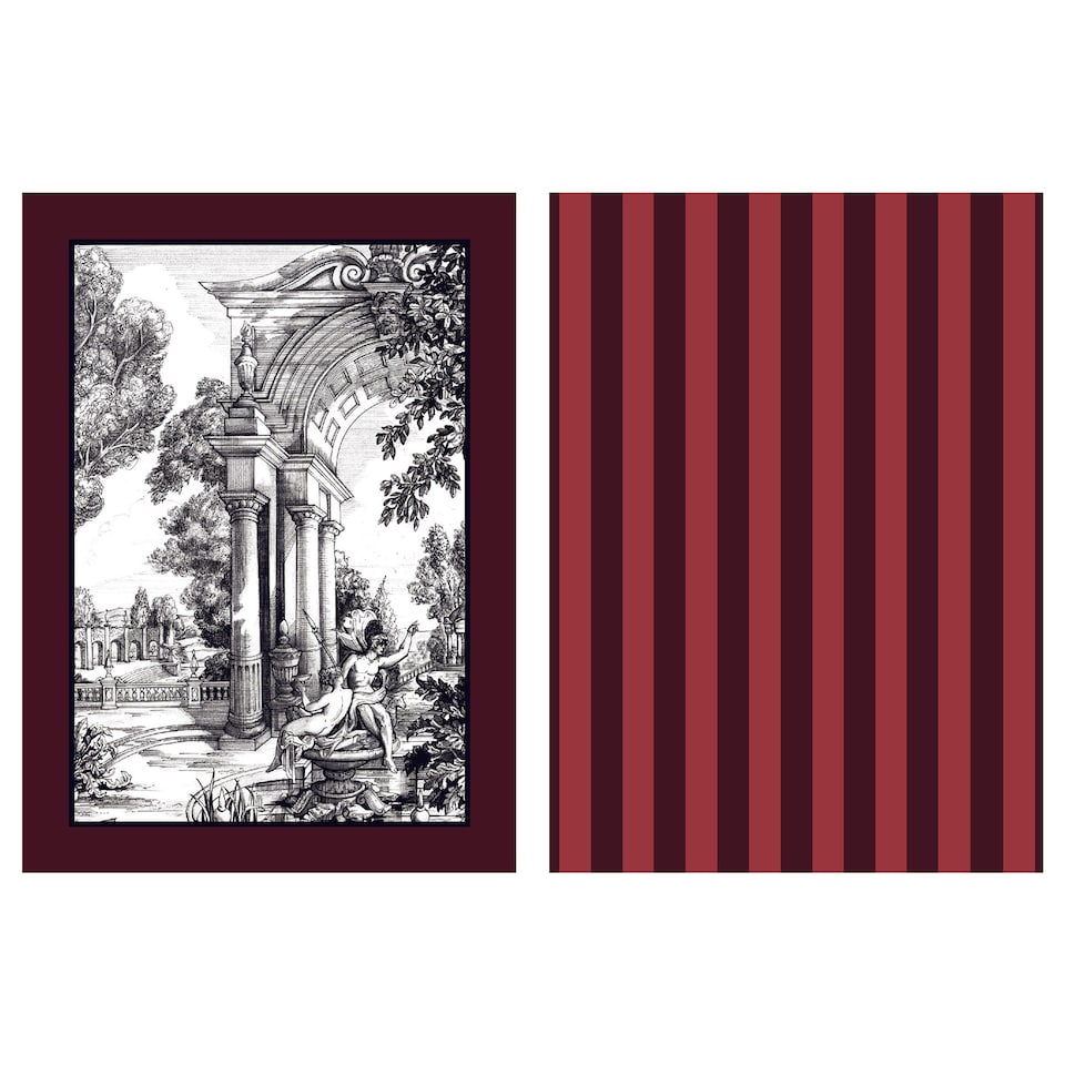 image 1 of Laurence Llewelyn-Bowen Festivo Tea Towel - Cotton - 2 Pack Red