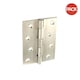 image 2 of Securit Stainless Steel Butt Hinges (Pack of 2) - Satin - 75mm
