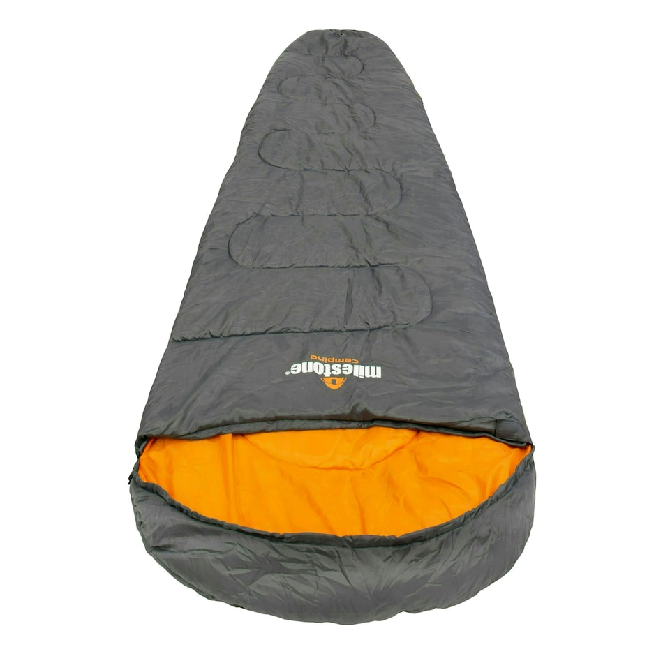 image 1 of Milestone Camping Mummy Single Sleeping Bag
