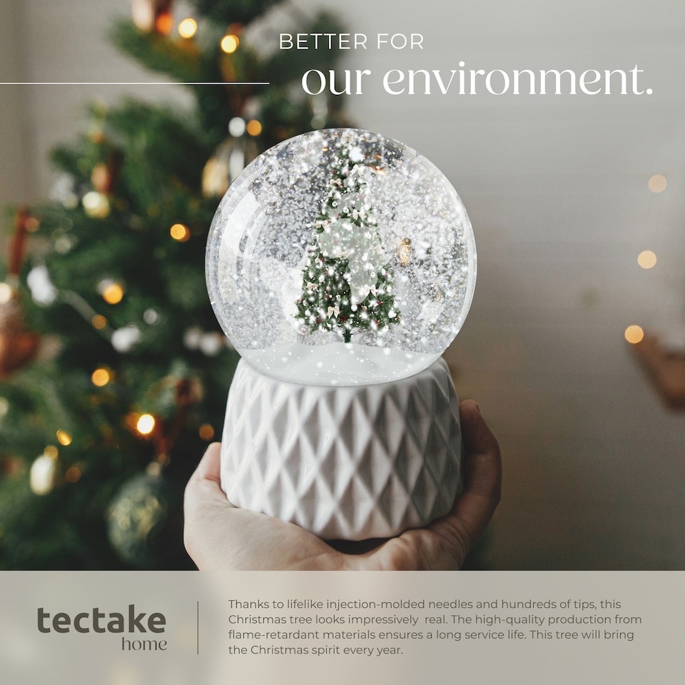 image 1 of Christmas Tree Prancer - artificial in green, injection moulded needles | Green | green | 7.5ft | 1