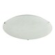 image 1 of Traditional White Alabaster Circular Glass IP20 Flush Ceiling Light Fitting