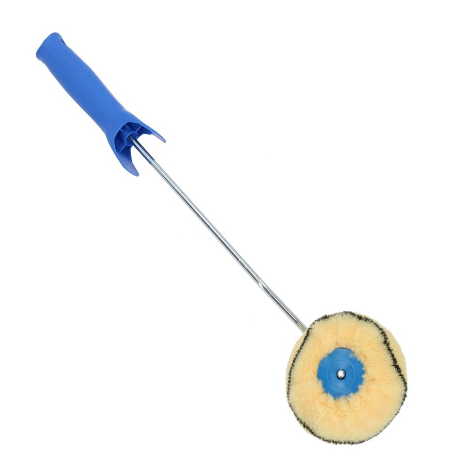 image 1 of Corner Paint Roller Decorators Painting Brush Decorating 100mm Head 5pk