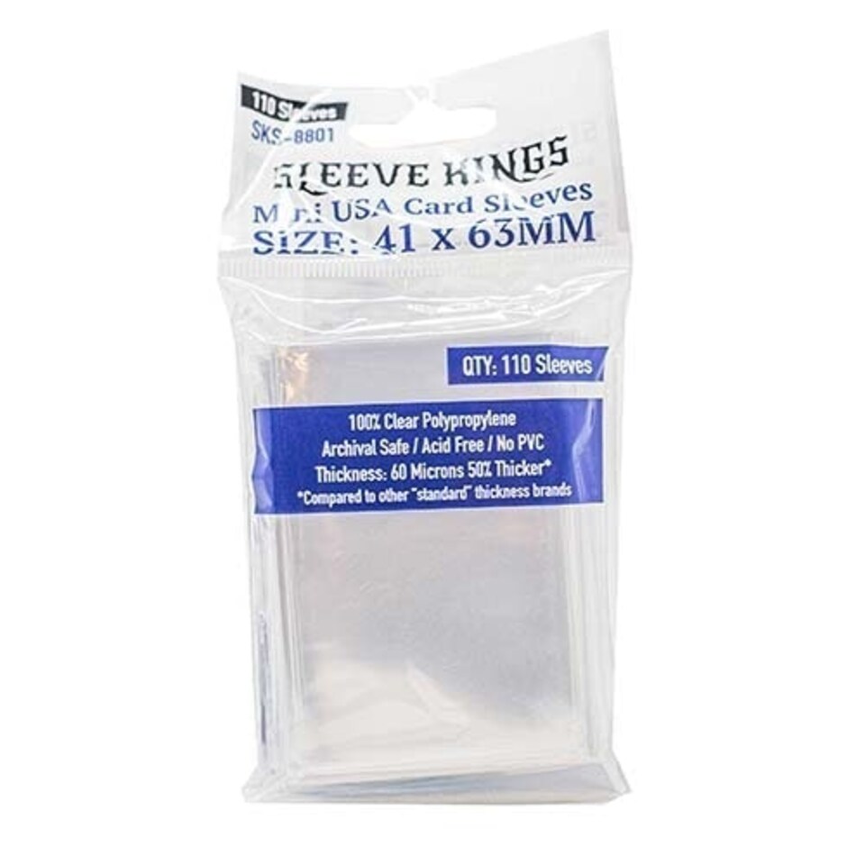 image 1 of 110 x Mini USA Card Sleeves (41mm x 63mm)