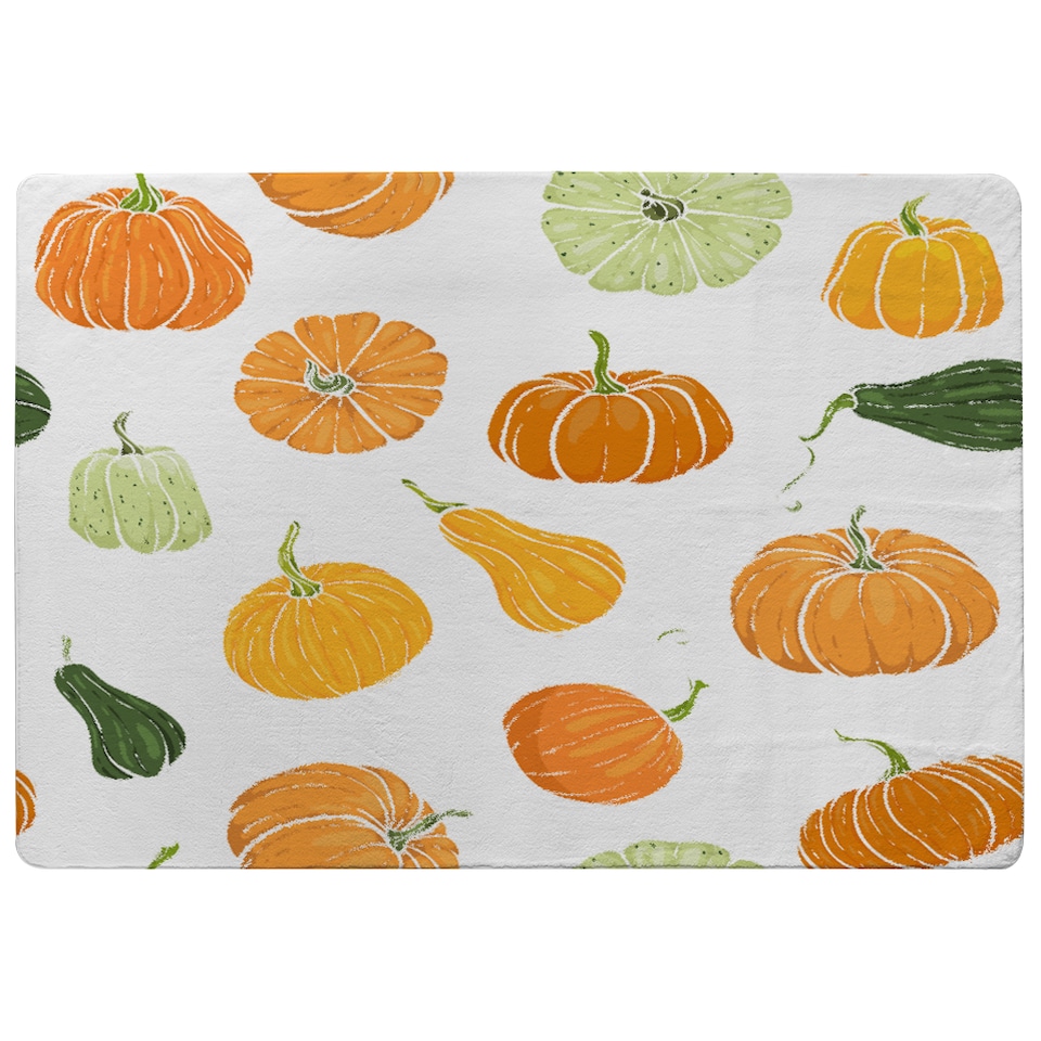 image 1 of Pumpkin Illustrations Rug | Multi