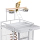 image 4 of Yaheetech 156 cm Tall Play Top Rolling Metal Bird Cage White