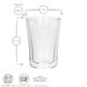image 3 of Rink Drink Double-Walled Glasses Set - 360ml - Pack of 2 Clear