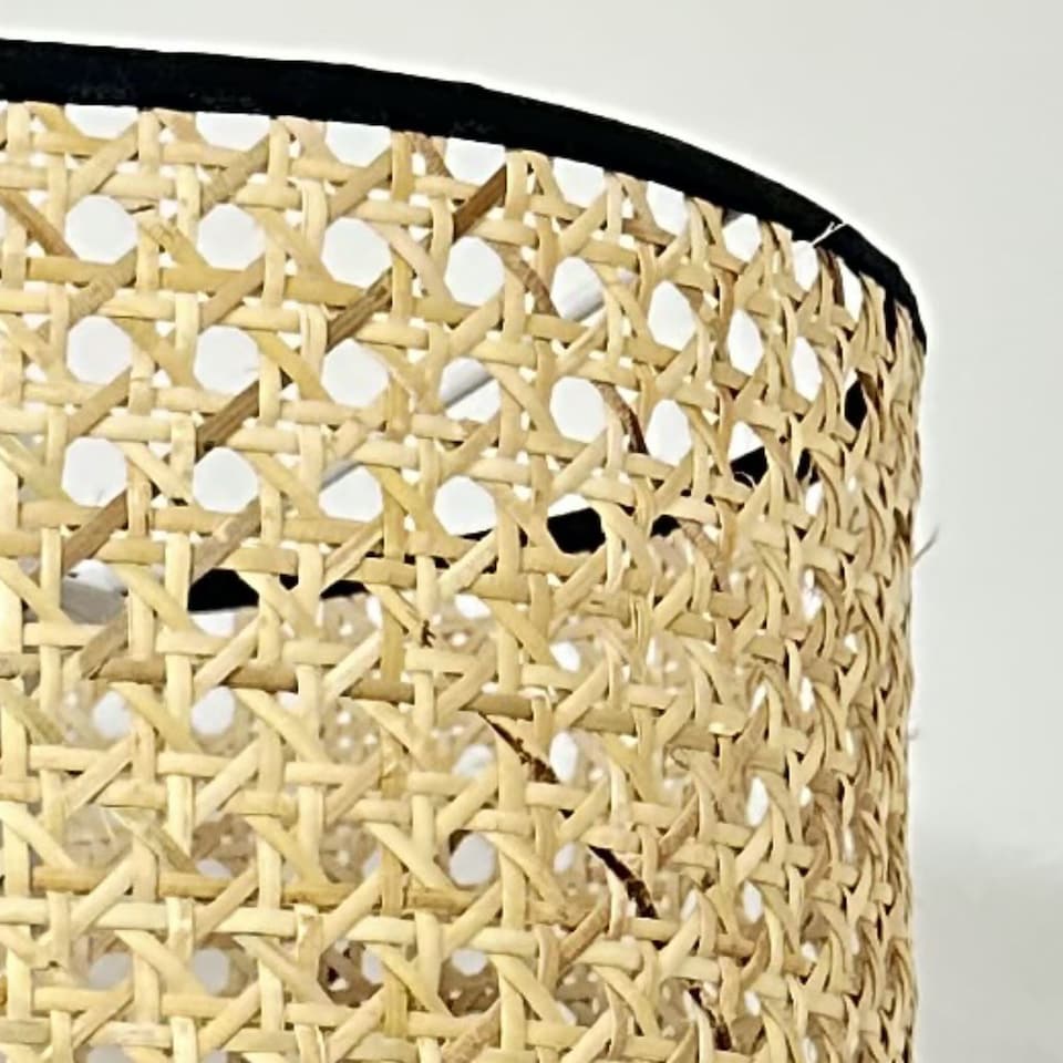 image 1 of Kona - Natural Rattan 25 cm Easy Fit Pendant Shades | Cream | Medium | 1