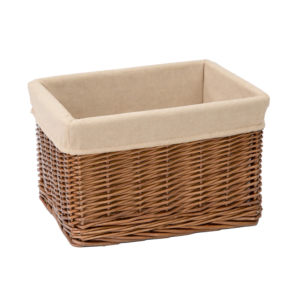 image 1 of Wickerfield Wicker Storage Basket with Removable Liner