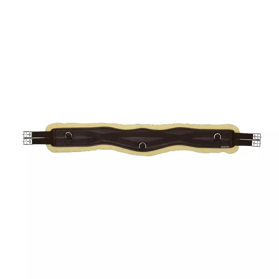 HyCOMFORT Fleece Horse Jumping Girth | Brown | Brown/Natural | 36in | 1