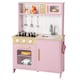 image 1 of COSTWAY Kids Kitchen Playset Pretend Play Kitchen Set with Sounds-Pink