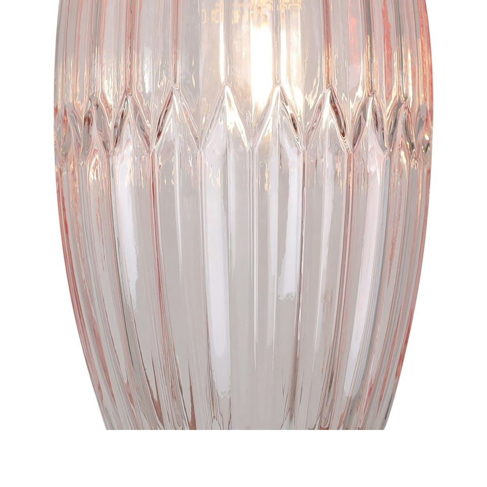 image 1 of First Choice Lighting Facet Antique Brass with Pink Faceted Glass Pendant Shade Pink | Bronze