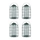 image 1 of Pack of 4 Wild Bird Fat Ball Feeder with Squirrel Guard