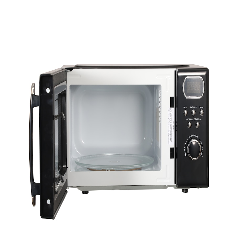 image 1 of Cookology Retro Microwave 800W Freestanding 20L - RETDD20BK Black