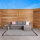 image 5 of Charles Bentley Diamond Pattern Lightweight Waterproof Indoor/Patio Large Rug
